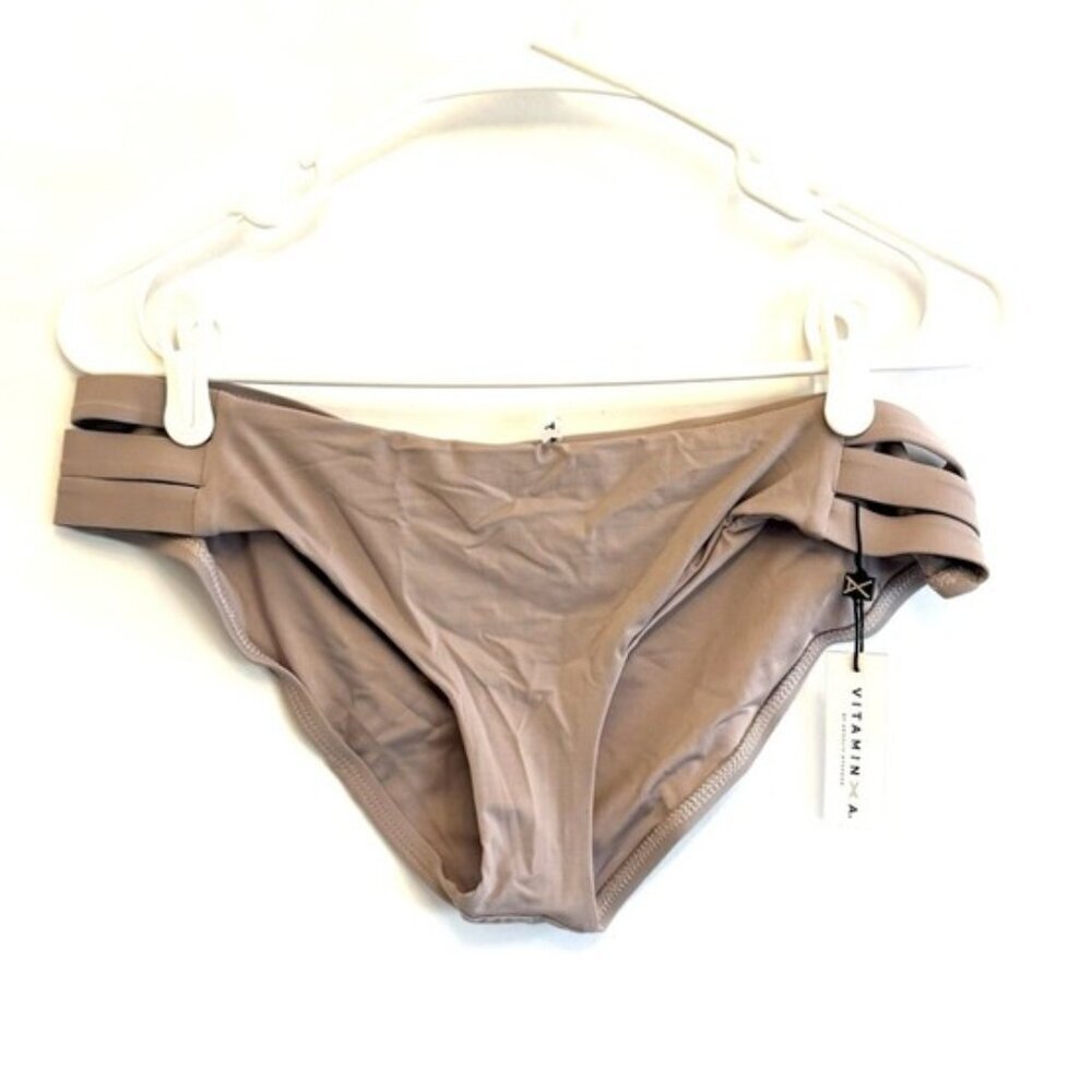 Vitamin A Women’s Blush Hipster Bikini Bottom Size 12